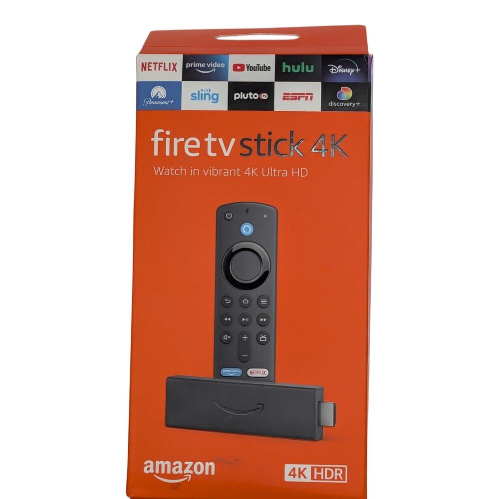 AMAZON Fire TV Stick 4K Alexa Voice Remote HDR Dolby Vision Streaming NEW